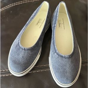 LL Bean sun-washed ladies slip ons size 7 NEW $29